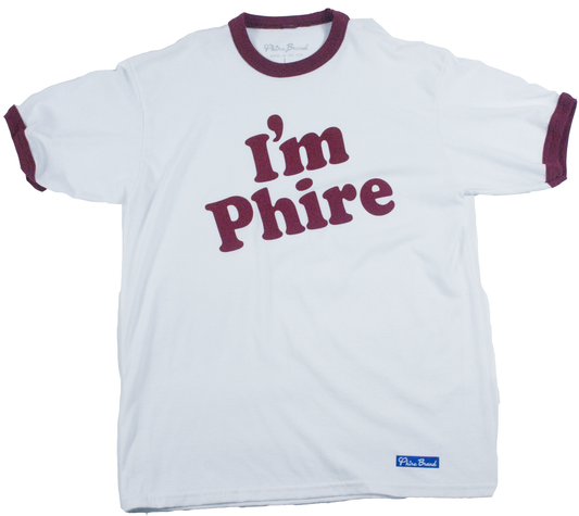 Im Phire Ringer Tee Maroon